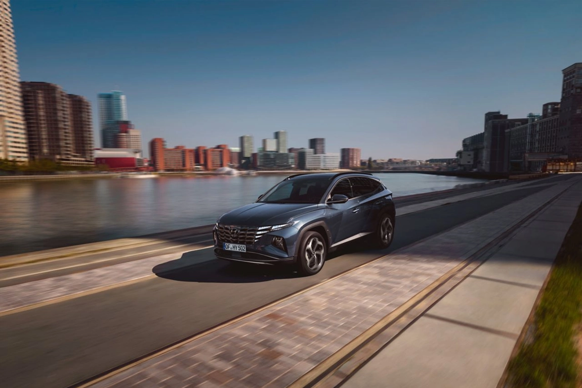 Vue trois quart Hyundai Tucson Essence