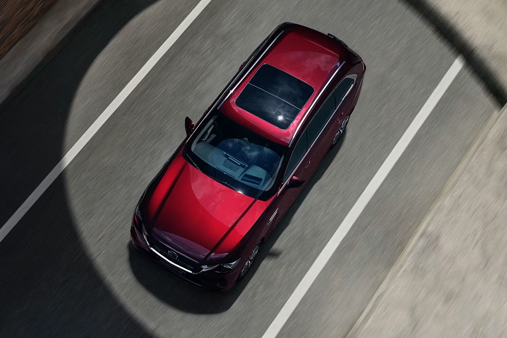 Vue du haut du Mazda CX-80